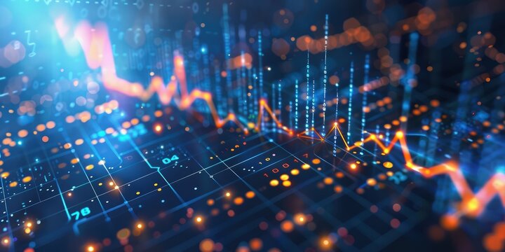 a?'imagine: Dynamic scatter plot highlighting the strong positive link between stock prices and trading volume, reflecting increased investor activity and interest.