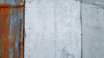 Rusty Metal Door Close-Up Grunge Texture