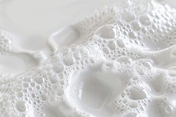 White soap foam bubbles texture background