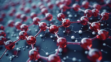 Detailed image of molecular structures and chemical bonds, showcasing the advanced technology and research in the chemical and petroleum sectors. Watercolor style, high resolution Illustration, in