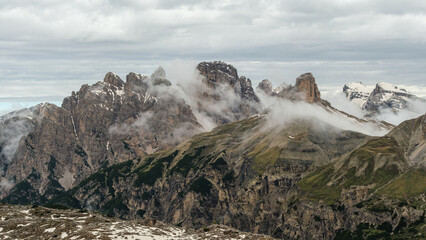 Snow and Fog: Tre Cime Circuit in June