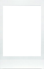 Scrapbook Polaroid Frame, Vintage Film Frame with a Transparent Background, Classic Instant Photo, Instant Photo Polaroid Frame Isolated Transparent Background, Isolated Design Element