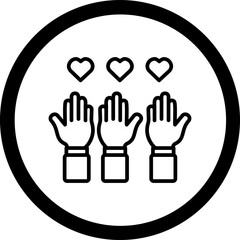 Obraz premium Volunteer Icon Design