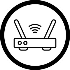 Wifi Router Icon Design