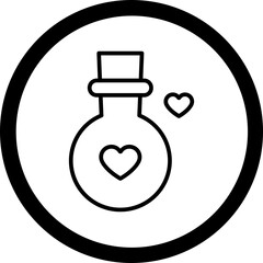 Love Potion Icon Design