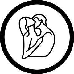 Neck kiss Icon Design