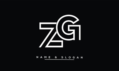 ZG, GZ, Z, G Abstract Letters Logo Monogram
