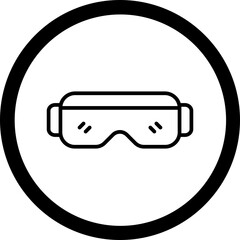 Safety Glasses Icon Design