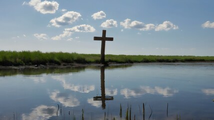 Default_Lone_cross_over_still_water