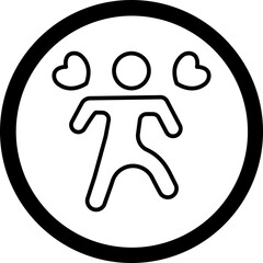 Walk Vector Icon Design