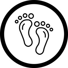 Barefoot Vector Icon Design