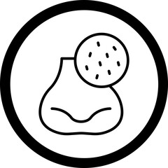 Blackhead Vector Icon Design