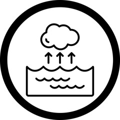 Water Vapor Vector Icon Design