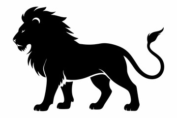 Lion vector silhouette, lion logo icon, tiger silhouette

