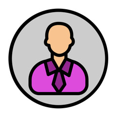 Avatar Vector Filled Icon Design