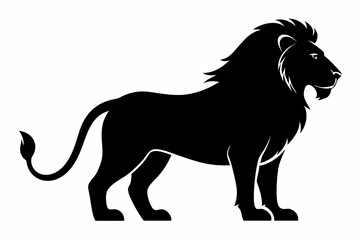 Lion vector silhouette, lion logo icon, tiger silhouette
