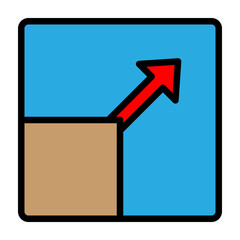 Resize Vector Filled Icon Design