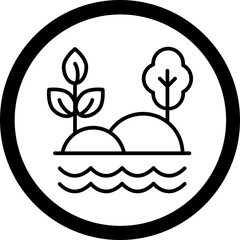 Fototapeta premium Forest Vector Icon Design