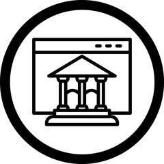 Online Banking Icon Design