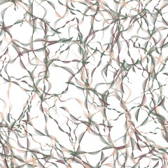 Abstract line ornament seamless pattern. Dark mauve, glade green and vanilla colors. Endless motif for packaging, scrapbooking, textiles, paper. Hand drawn wallpaper.