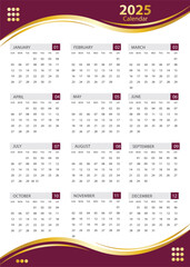 2025 calendar template 