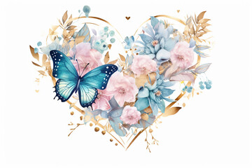 Ethereal Watercolor Daisy Dreamscape Mystical Watercolor Peony Paradise