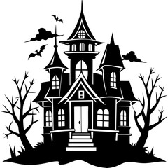 HAUNTED HOUSE SVG , Halloween Bundle Svg, Haunted House Svg Bundle, Haunted House Clipart, Haunted House Svg Cut Files for Cricut