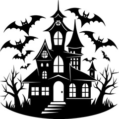HAUNTED HOUSE SVG , Halloween Bundle Svg, Haunted House Svg Bundle, Haunted House Clipart, Haunted House Svg Cut Files for Cricut