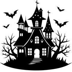 HAUNTED HOUSE SVG , Halloween Bundle Svg, Haunted House Svg Bundle, Haunted House Clipart, Haunted House Svg Cut Files for Cricut