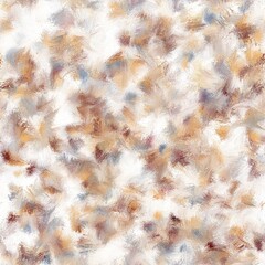 Abstract dark tan, light apricot, pastel grey and marble blue brush strokes. Oil paintings texture. Seamless hand drawn pattern