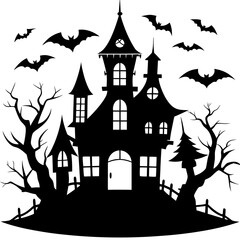 HAUNTED HOUSE SVG , Halloween Bundle Svg, Haunted House Svg Bundle, Haunted House Clipart, Haunted House Svg Cut Files for Cricut