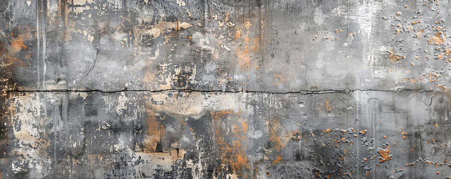 A rugged zinc background with distressed textures and a raw, industrial feel, providing a unique and edgy look.