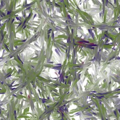 Fototapeta premium Persian indigo, military green, cloud grey and red purple brush strokes on the white background. Oil painting texture. Seamless hand drawn pattern. Pattern for wrapping, textile, print.