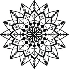 black and white spiritual symbol