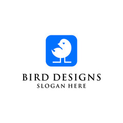 simple concept of ugly bird