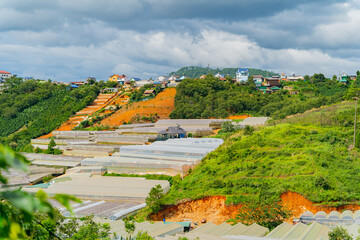 The city of Dalat.

A high-altitude city in Vietnam, founded by the French, in colonial times.