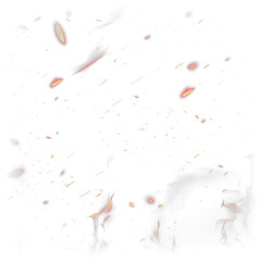 Fire spark transparent png. Burning hot sparks effect with embers burning ash and smoke flying in...