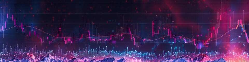 Fototapeta premium Graph showing a strong positive correlation between stock prices and trading volume, highlighting heightened investor engagement.