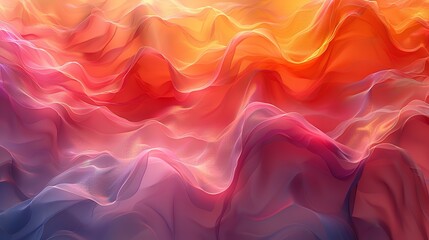 Obraz premium Translucent abstract artwork with resplendent, glowing colors and shimmering, iridescent textures for a captivating and vibrant visual experience. Watercolor style, high resolution Illustration, in