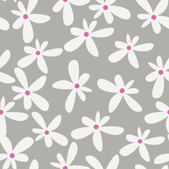 Seamless flowers pattern, floral print.