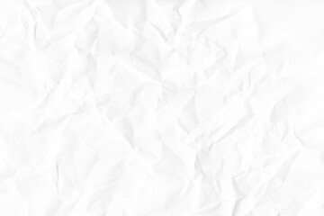 White crumpled paper texture background