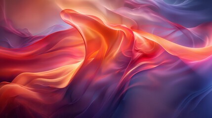 Obraz premium beautiful and colorful smoke, fog background, main colors are blue, red and orange 