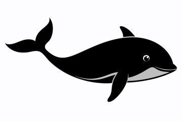 


Whale silhouette, whale animal icon. vector illustration


