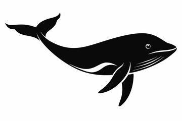 


Whale silhouette, whale animal icon. vector illustration


