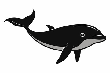 


Whale silhouette, whale animal icon. vector illustration


