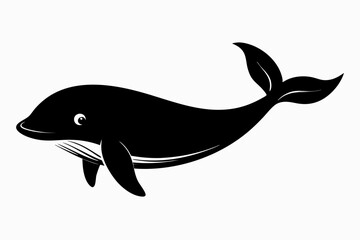 


Whale silhouette, whale animal icon. vector illustration


