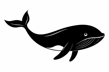 


Whale silhouette, whale animal icon. vector illustration


