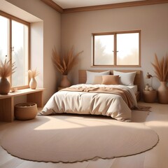 Luxurious bedroom magazine photoshoot style interior design..