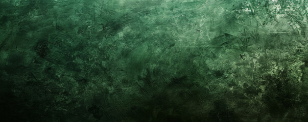 Fototapeta premium A deep green background with a slight gradient and a rough texture, adding a sense of ruggedness and character.