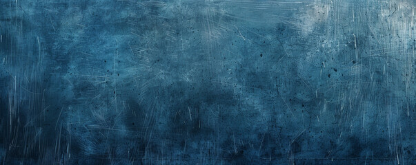 Fototapeta premium A deep blue background with a slight gradient and a distressed texture, adding a vintage and rustic feel.